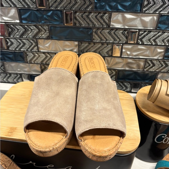 Born Tan Suede Mules - Picture 3 of 3